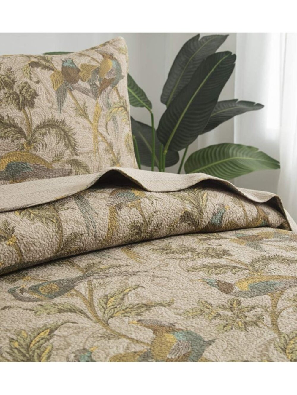 Bedding American Country Quilt Comforter Sets Cotton Birds Printing Queen Quilt